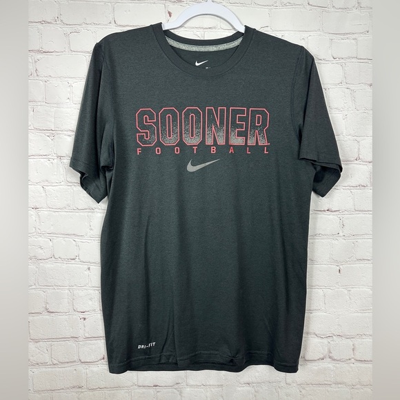 Oklahoma Sooners OU black Nike Dri-Fit short sleeve t-shirt, sz S GUC - Picture 1 of 5